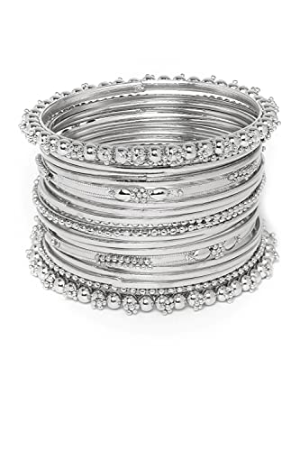 YouBella Stylish Traditional Jewellery Silver Plated Bangle for Women