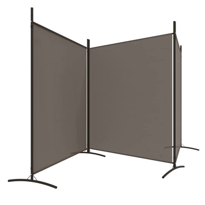 vidaXL 1-Panel Room Divider Folding Panel Screen Movable Partition Privacy Separator Wall Furniture Indoor Bedroom Office Black 175x180 cm