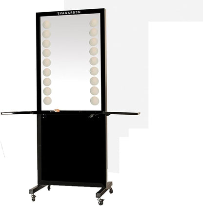 EVAGARDEN Radiance Elite 18-LED Corner Makeup Mirror, Contemporary Design