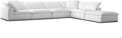 Sectional Fabric Sofa White Sofa Set Furniture Modern Chaise Modular Cloud Sofa