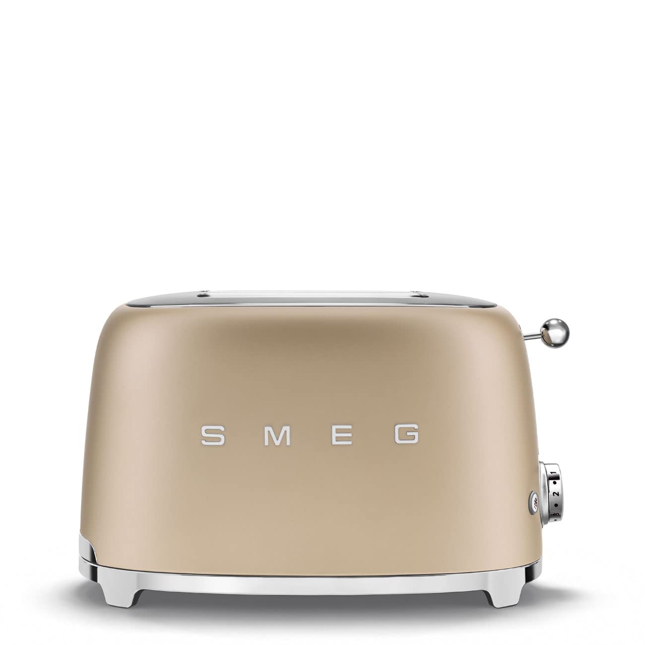 Smeg Retro 50'S Style, 2 Slice Toaster, Self Centering, Multifunction, Matte White, Tsf01Whmuk