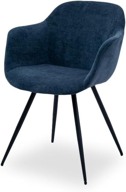 Chattels & More Noella Dining Chair L 58 Cm | D 56 Cm | H 83 Cm Blue