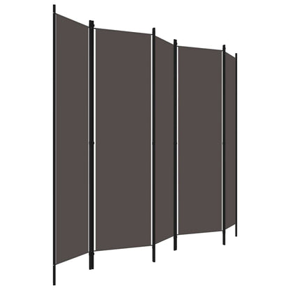 vidaXL 3-Panel Room Divider Folding Panel Screen Movable Partition Privacy Separator Wall Furniture Indoor Bedroom Office Black 150x180 cm