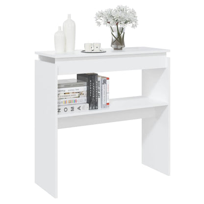 vidaXL Console Table Home Hallway Living Room Furniture Accent Couch End Side Hall Table Console Storage Cabinet White Engineered Wood