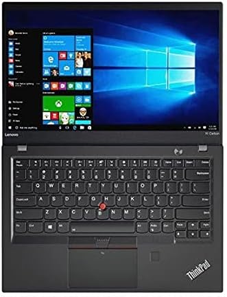 Lenovo ThinkPad X1 Carbon Renewed High Performance Business Laptop | intel Core i5-7th Generation CPU | 8GB RAM | 256GB SSD | 14.1 inch Display | Windows 10 Professional | RENEWED - CaveHubs