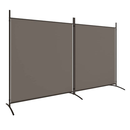 vidaXL 1-Panel Room Divider Folding Panel Screen Movable Partition Privacy Separator Wall Furniture Indoor Bedroom Office Black 175x180 cm