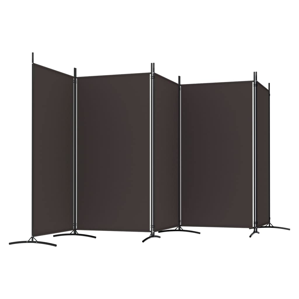 vidaXL 1-Panel Room Divider Folding Panel Screen Movable Partition Privacy Separator Wall Furniture Indoor Bedroom Office Black 175x180 cm