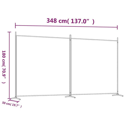 vidaXL 1-Panel Room Divider Folding Panel Screen Movable Partition Privacy Separator Wall Furniture Indoor Bedroom Office Black 175x180 cm