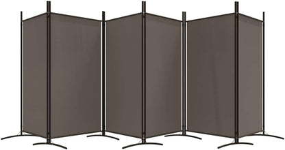 vidaXL 1-Panel Room Divider Folding Panel Screen Movable Partition Privacy Separator Wall Furniture Indoor Bedroom Office Black 175x180 cm