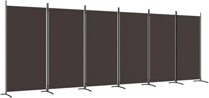 vidaXL 1-Panel Room Divider Folding Panel Screen Movable Partition Privacy Separator Wall Furniture Indoor Bedroom Office Black 175x180 cm