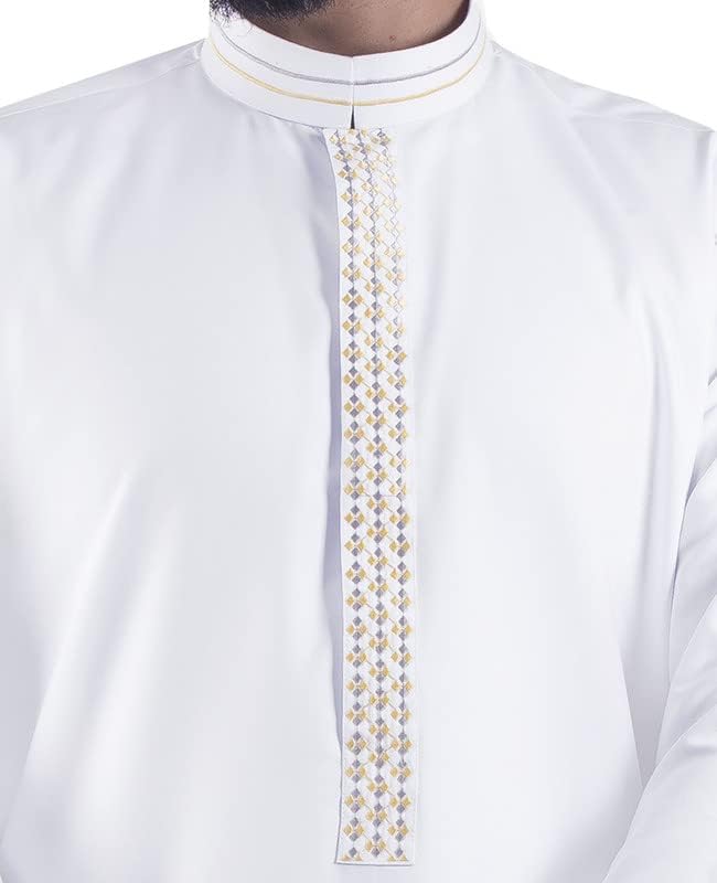 Premium White Thobe | Mens Islamic Jubbah | Mens Thobe | White Thawb