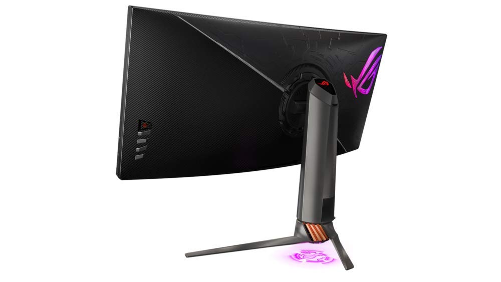 ASUS ROG Swift PG35VQ 35” Curved HDR Gaming Monitor, 200Hz, (3440 x 1440) 2ms, G-SYNC, Ultimate Eye Care, DisplayPort, HDMI, USB, Aura Sync - Black - CaveHubs