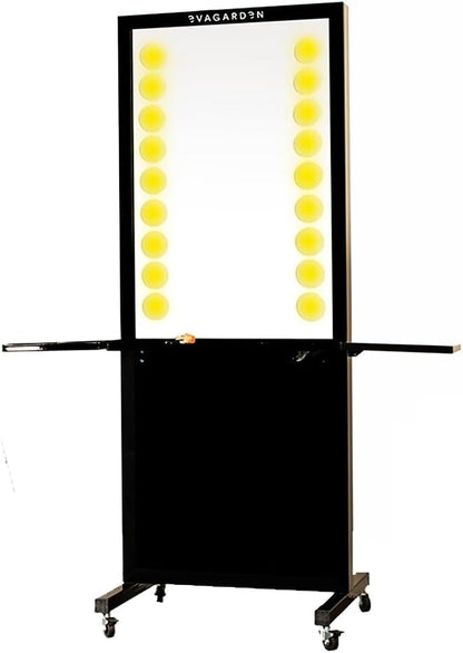 EVAGARDEN Radiance Elite 18-LED Corner Makeup Mirror, Contemporary Design