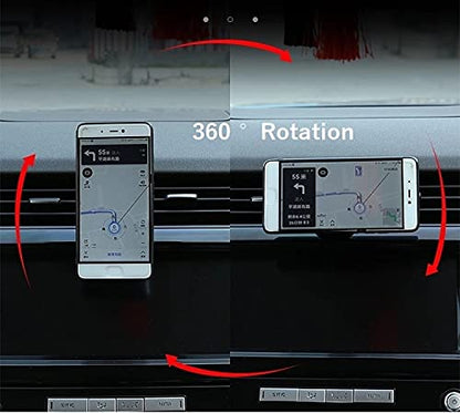 CHEYA Alumium Alloy/ABS Car Interior Center Console Dashboard Main Co-Pilot Air Vent Mobile Phone Holder for Land Rover Defender 110 2020 2021 2022 Car Accessories (Style 3)