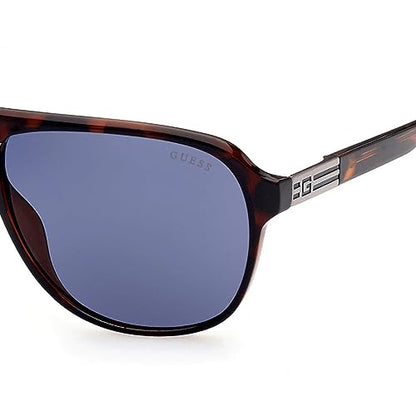 GUESS Mens GU0003952V61 UV PROTECTIVE SUNGLASSES , Dark Havana, 61 mm