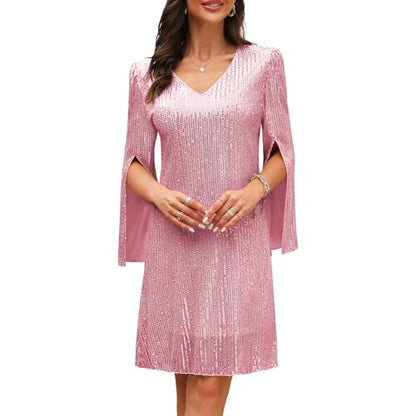 Wedding Guest Dresses for Women,Cocktail Dress,Dresses for Weddings as a Guest, Lace Chiffon Evening Dress