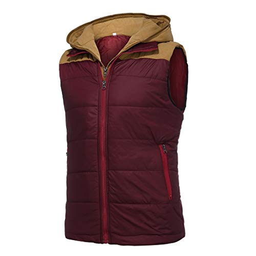 Long Men Men's Hoodie Autumn Winter Zipper Fashion Color Vest Top Coat Synthetic Jacket