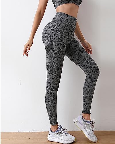 VITION High Waisted Leggings for Women Scrunch Butt Lifting TIK Tok Yoga Pants,Workout Anti Cellulite Tummy Control Tights