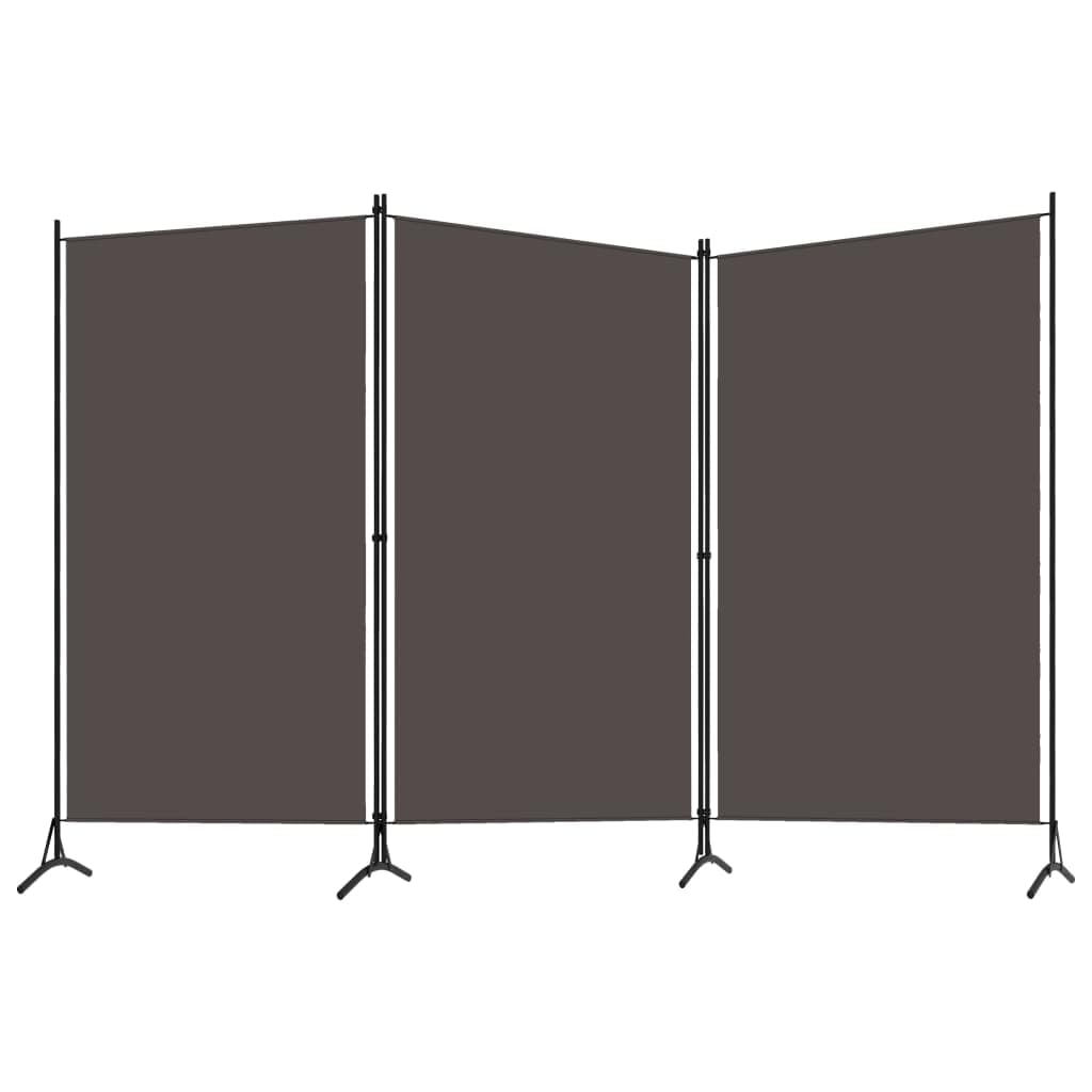 vidaXL 1-Panel Room Divider Folding Panel Screen Movable Partition Privacy Separator Wall Furniture Indoor Bedroom Office Black 175x180 cm