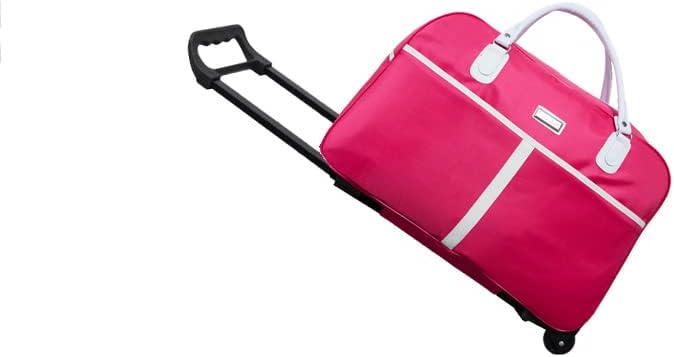 Rolling Duffle Bag with Wheels Expandable Travel Suitcase Duffel Foldable Lightweight Collapsible Trolley Bag Carry On Luggage for Women Men Short Trip Overnight Business Travel