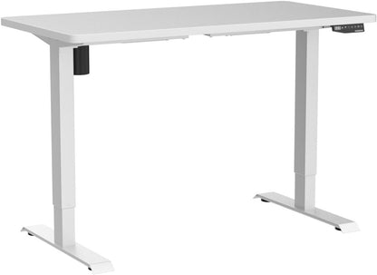 FLEXISPOT E1 Height Adjustable Electric Standing Desk with Desktop Two-Stage Heavy Duty Steel Stand up (Black Frame+ Black Desktop)