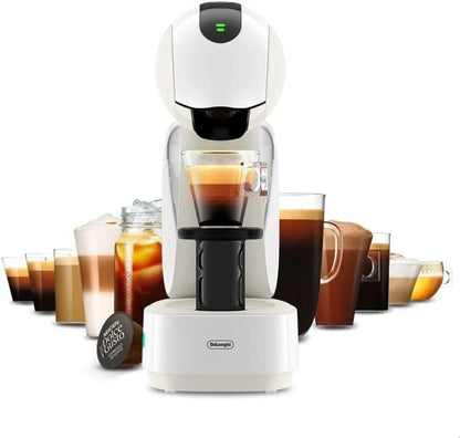 Nescafe Dolce Gusto by De'Longhi INFINISSIMA Touch Automatic Capsule Coffee Machine with Compact & Powerful up to 15 Bar Pressure, Cappuccino, Tea, Hot Chocolate & Espresso Coffee Maker EDG268.W White