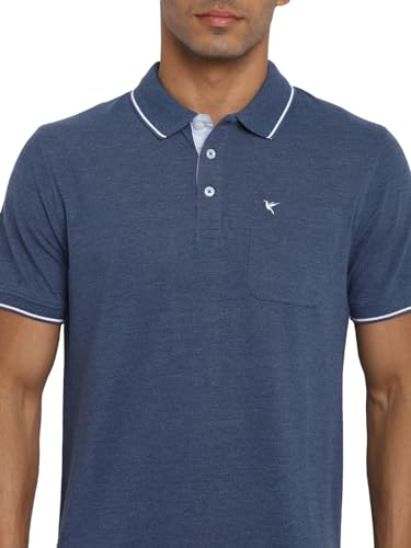 Deniklo Men's Polo Collar T-Shirt with Pocket & Logo DK 225