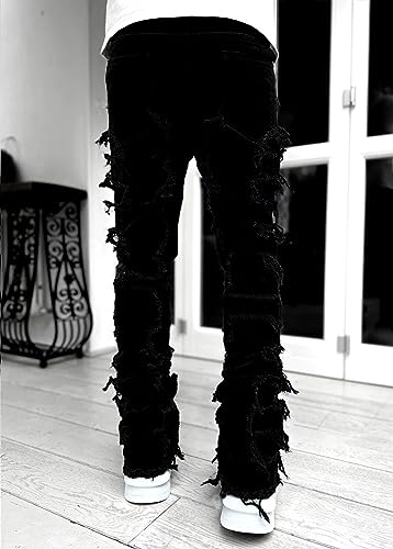 FantasyGears Y2k Jeans Men Grunge Hip Hop Baggy Pants Straight Leg Graphic Denim Joggers Loose Goth Trousers Streetwear