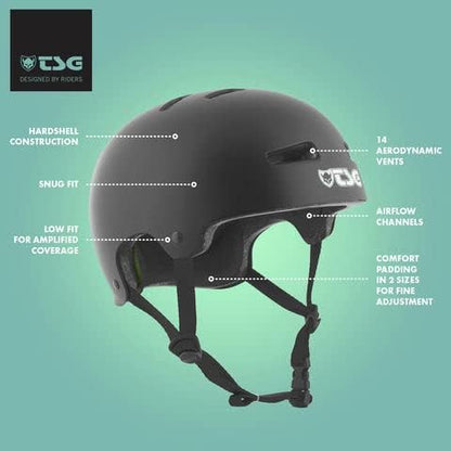 TSG Evolution Solid Colour Helmet Blue