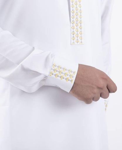 Premium White Thobe | Mens Islamic Jubbah | Mens Thobe | White Thawb