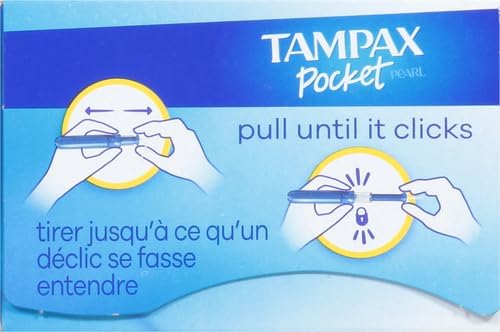 Tampax Pearl Regular Absorbency Unscented Tampons, Leakguard protection 96 Count, Pack of 1