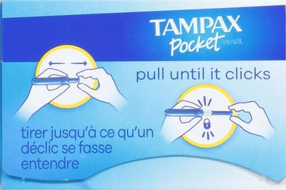 Tampax Pearl Regular Absorbency Unscented Tampons, Leakguard protection 96 Count, Pack of 1