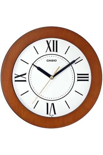 Casio IQ 126 5BDF Wall Clock, Brown