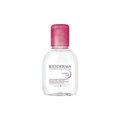 Bioderma Sensibio H2O Soothing Micellar Cleansing Water and Makeup Removing Solution for Sensitive Skin - Face and Eyes - 3.33 Fl Oz (Pack of 3)