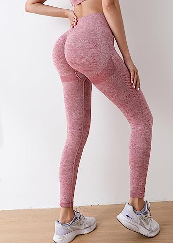 VITION High Waisted Leggings for Women Scrunch Butt Lifting TIK Tok Yoga Pants,Workout Anti Cellulite Tummy Control Tights