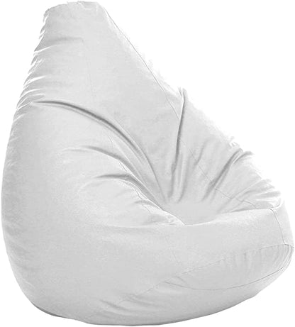 Luxe Decora PVC Bean Bag with Filling (X-Large, Beige)