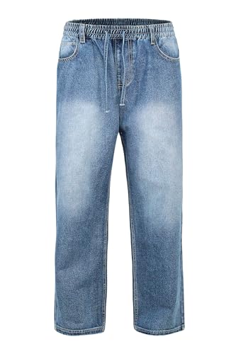 Victorious Men's Essential Baggy Wide Denim Jeans