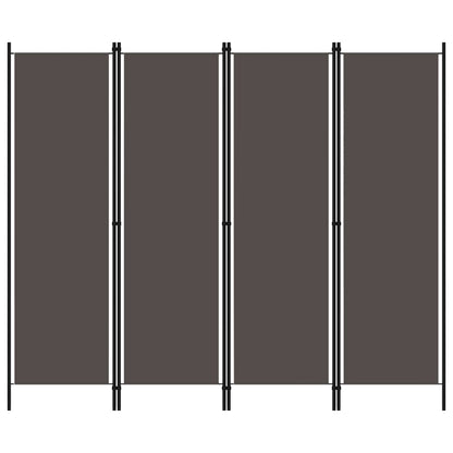 vidaXL 3-Panel Room Divider Folding Panel Screen Movable Partition Privacy Separator Wall Furniture Indoor Bedroom Office Black 150x180 cm