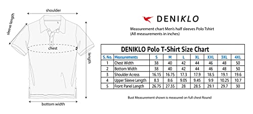 Deniklo Men's Polo Collar T-Shirt with Pocket & Logo DK 225