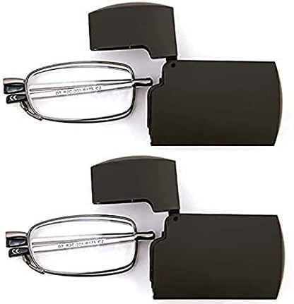 Focus Eye Fit Reading Glasses for Men and Women - Light Weight Folding Readers Includes Glasses Case and Cleaning Cloth