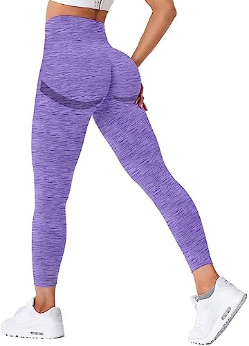 VITION High Waisted Leggings for Women Scrunch Butt Lifting TIK Tok Yoga Pants,Workout Anti Cellulite Tummy Control Tights