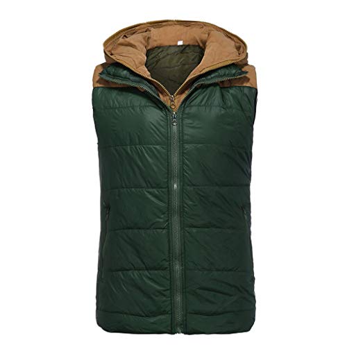 Long Men Men's Hoodie Autumn Winter Zipper Fashion Color Vest Top Coat Synthetic Jacket