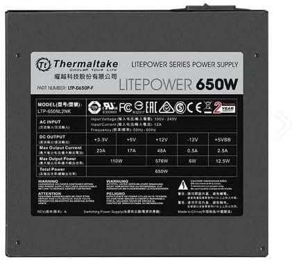 Thermaltake 650 Yes Power Supply (PS-LTP-0650NPCNUS-F) - CaveHubs