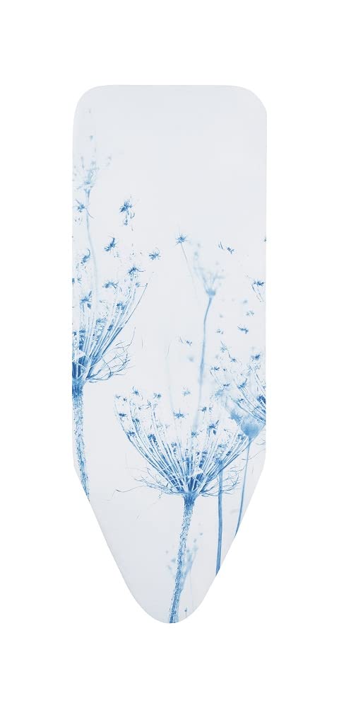 Brabantia 216800 Metallised Silver Ironing Board Cover With 2 Mm Foam, L 110 X W 30 Cm, Size A