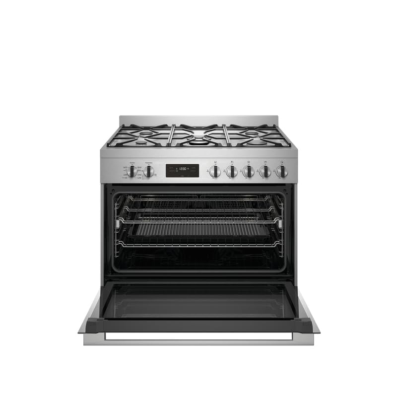 Electrolux Premium 90X60 Freestanding Cooker with Bottom Electric Oven, Cooking Range with 5 Burners & 125L XXL Oven Capacity, Dual Convection Fan, One Hand Ignition, Thermocouple Safety, EFE915SD