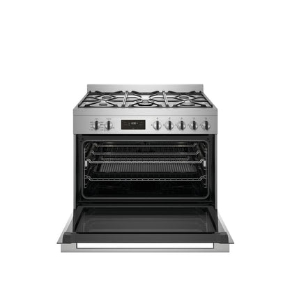 Electrolux Premium 90X60 Freestanding Cooker with Bottom Electric Oven, Cooking Range with 5 Burners & 125L XXL Oven Capacity, Dual Convection Fan, One Hand Ignition, Thermocouple Safety, EFE915SD