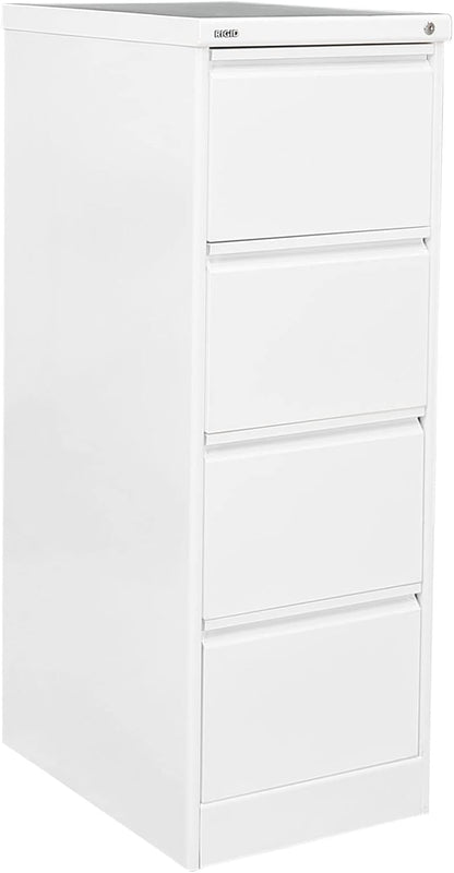 RIGID Steel Vertical Filing Cabinet Large Storage steel Cabinet, Metal Portable Cabinet with 4 Drawers for Legal Size (Grey)