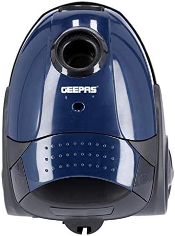 Geepas GVC2594 Vacuum Cleaner with Dust Bag, 2200W - 1.5L - Powerful Suction - Dust Full Indicator | Flexible Hose with Airflow on Handle | Pedal Switch and Auto-Rewinding Wire | 2 Years Warranty