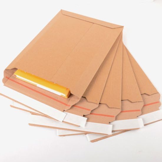 [10 pack] Cardboard Kraft Shipping Boxes, Mailer Box (18x26x5 cm)