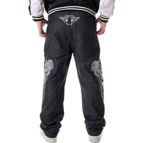 Y2k Baggy Jeans for Men Grunge Vintage Relaxed Fit Skateboard Jeans Loose Embroidery Hip Hop Dance Denim Pants